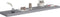 vidaXL - Wandschappen - zwevend - 4 - st - 120x23,5x3,8 - cm - MDF - grijs