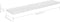 vidaXL - Wandschappen - zwevend - 4 - st - 120x23,5x3,8 - cm - MDF - hoogglans - wit