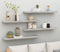 vidaXL - Wandschappen - zwevend - 4 - st - 120x23,5x3,8 - cm - MDF - betongrijs