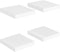 vidaXL - Wandschappen - zwevend - 4 - st - 23x23,5x3,8 - cm - MDF - wit