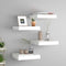 vidaXL - Wandschappen - zwevend - 4 - st - 23x23,5x3,8 - cm - MDF - wit