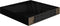 vidaXL - Wandschappen - zwevend - 4 - st - 23x23,5x3,8 - cm - MDF - hoogglans - zwart