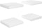 vidaXL - Wandschappen - zwevend - 4 - st - 23x23,5x3,8 - cm - MDF - hoogglans - wit