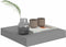 vidaXL - Wandschappen - zwevend - 4 - st - 23x23,5x3,8 - cm - MDF - grijs