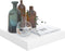 vidaXL - Wandschappen - zwevend - 4 - st - 23x23,5x3,8 - cm - MDF - hoogglans - wit