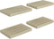 vidaXL - Wandschappen - zwevend - 4 - st - 40x23x3,8 - cm - MDF - eikenkleurig