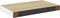 vidaXL - Wandschappen - zwevend - 4 - st - 40x23x3,8 - cm - MDF - eikenkleurig - en - wit