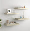 vidaXL - Wandschappen - zwevend - 4 - st - 40x23x3,8 - cm - MDF - eikenkleurig
