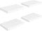 vidaXL - Wandschappen - zwevend - 4 - st - 40x23x3,8 - cm - MDF - wit