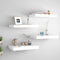 vidaXL - Wandschappen - zwevend - 4 - st - 40x23x3,8 - cm - MDF - wit