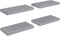 vidaXL - Wandschappen - zwevend - 4 - st - 50x23x3,8 - cm - MDF - grijs