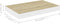 vidaXL - Wandschappen - zwevend - 4 - st - 50x23x3,8 - cm - MDF - eikenkleurig - en - wit