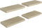 vidaXL - Wandschappen - zwevend - 4 - st - 50x23x3,8 - cm - MDF - eikenkleurig