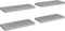 vidaXL - Wandschappen - zwevend - 4 - st - 60x23,5x3,8 - cm - MDF - grijs