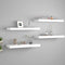 vidaXL - Wandschappen - zwevend - 4 - st - 60x23,5x3,8 - cm - MDF - wit