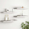 vidaXL - Wandschappen - zwevend - 4 - st - 60x23,5x3,8 - cm - MDF - betongrijs
