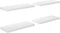 vidaXL - Wandschappen - zwevend - 4 - st - 60x23,5x3,8 - cm - MDF - hoogglans - wit