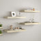 vidaXL - Wandschappen - zwevend - 4 - st - 60x23,5x3,8 - cm - MDF - eikenkleurig