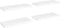 vidaXL - Wandschappen - zwevend - 4 - st - 60x23,5x3,8 - cm - MDF - wit