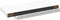 vidaXL - Wandschappen - zwevend - 4 - st - 60x23,5x3,8 - cm - MDF - eikenkleurig - wit