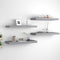 vidaXL - Wandschappen - zwevend - 4 - st - 60x23,5x3,8 - cm - MDF - grijs
