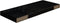 vidaXL - Wandschappen - zwevend - 4 - st - 60x23,5x3,8 - cm - MDF - hoogglans - zwart