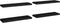 vidaXL - Wandschappen - zwevend - 4 - st - 80x23,5x3,8 - cm - MDF - zwart