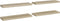 vidaXL - Wandschappen - zwevend - 4 - st - 80x23,5x3,8 - cm - MDF - eikenkleurig