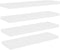 vidaXL - Wandschappen - zwevend - 4 - st - 80x23,5x3,8 - cm - MDF - eikenkleurig - wit