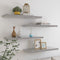 vidaXL - Wandschappen - zwevend - 4 - st - 80x23,5x3,8 - cm - MDF - betongrijs