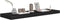 vidaXL - Wandschappen - zwevend - 4 - st - 80x23,5x3,8 - cm - MDF - zwart