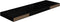 vidaXL - Wandschappen - zwevend - 4 - st - 80x23,5x3,8 - cm - MDF - hoogglans - zwart