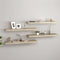 vidaXL - Wandschappen - zwevend - 4 - st - 80x23,5x3,8 - cm - MDF - eikenkleurig