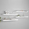 vidaXL - Wandschappen - zwevend - 4 - st - 90x23,5x3,8 - cm - MDF - wit