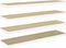 vidaXL - Wandschappen - zwevend - 4 - st - 90x23,5x3,8 - cm - MDF - eikenkleurig - wit