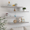 vidaXL - Wandschappen - zwevend - 4 - st - 90x23,5x3,8 - cm - MDF - betongrijs