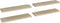 vidaXL - Wandschappen - zwevend - 4 - st - 90x23,5x3,8 - cm - MDF - eikenkleurig