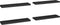vidaXL - Wandschappen - zwevend - 4 - st - 90x23,5x3,8 - cm - MDF - zwart