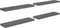 vidaXL - Wandschappen - zwevend - 4 - st - 90x23,5x3,8 - cm - MDF - hoogglans - grijs