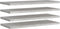 vidaXL - Wandschappen - zwevend - 4 - st - 90x23,5x3,8 - cm - MDF - betongrijs