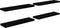 vidaXL - Wandschappen - zwevend - 4 - st - 90x23,5x3,8 - cm - MDF - hoogglans - zwart