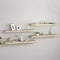 vidaXL - Wandschappen - zwevend - 4 - st - 90x23,5x3,8 - cm - MDF - eikenkleurig