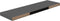 vidaXL - Wandschappen - zwevend - 4 - st - 90x23,5x3,8 - cm - MDF - hoogglans - grijs