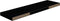 vidaXL - Wandschappen - zwevend - 4 - st - 90x23,5x3,8 - cm - MDF - hoogglans - zwart