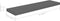 vidaXL - Wandschappen - zwevend - 4 - st - 90x23,5x3,8 - cm - MDF - hoogglans - grijs