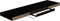 vidaXL - Wandschappen - zwevend - 4 - st - 90x23,5x3,8 - cm - MDF - hoogglans - zwart