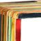 vidaXL - Wandschappenset - massief - gerecycled - teakhout - meerkleurig - 3-delig