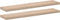 vidaXL - Wandschapppen - 2 - st - 110x23,5x4 - cm - bewerkt - hout