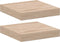 vidaXL - Wandschapppen - 2 - st - 23x23,5x4 - cm - bewerkt - hout