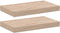 vidaXL - Wandschapppen - 2 - st - 40x23,5x4 - cm - bewerkt - hout